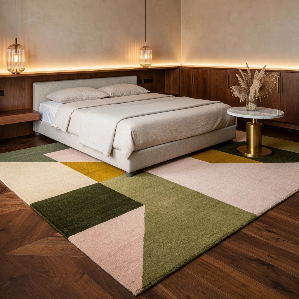 Geometric Rug With Colorblocking: Modern Drama, Minimal Fuss