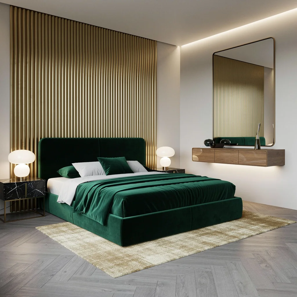 Go Big Or Stay Awkward: Emerald Velvet & Brass Isn’t Optional