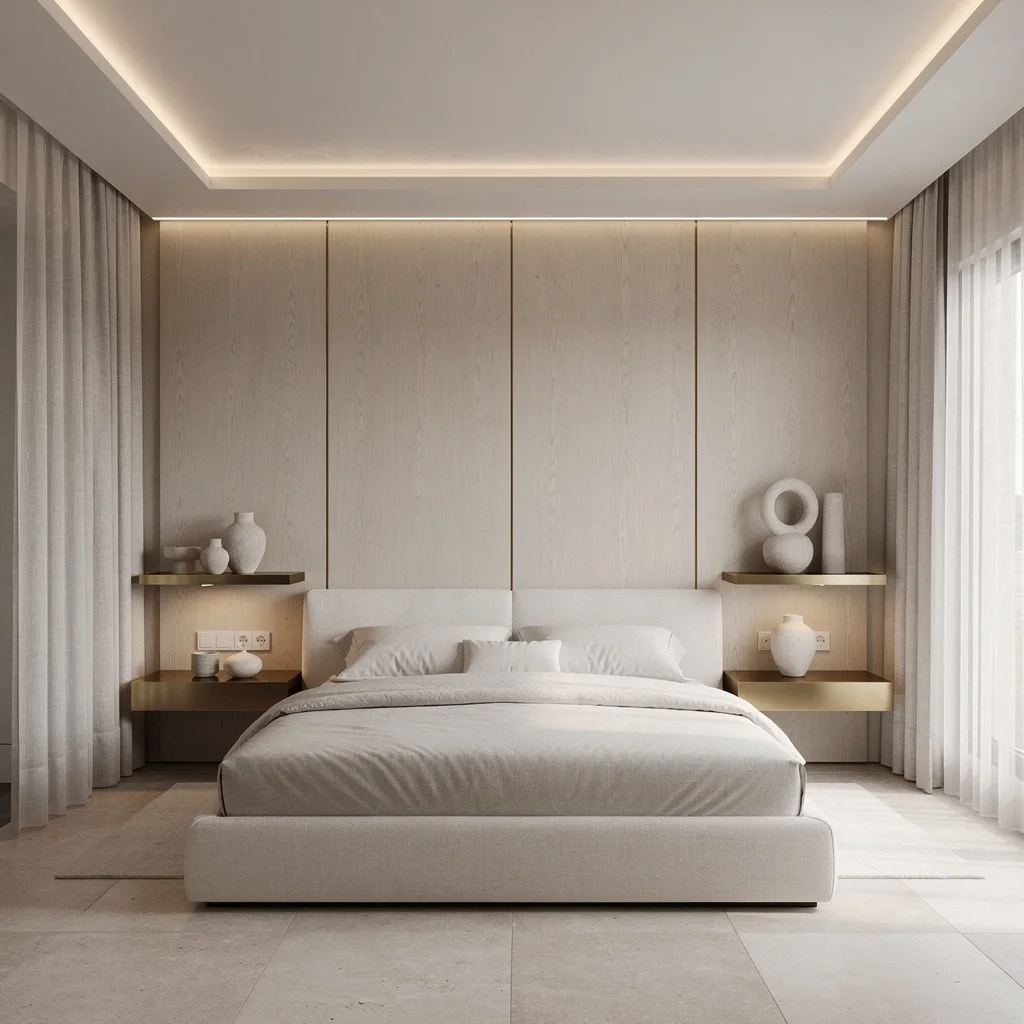 Oak Panels & LED Glow: Get Calm With Texture, Not Boredom