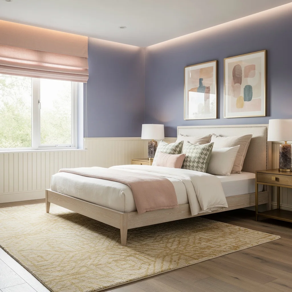 Dusty Periwinkle Meets Sage—Easy Elegance