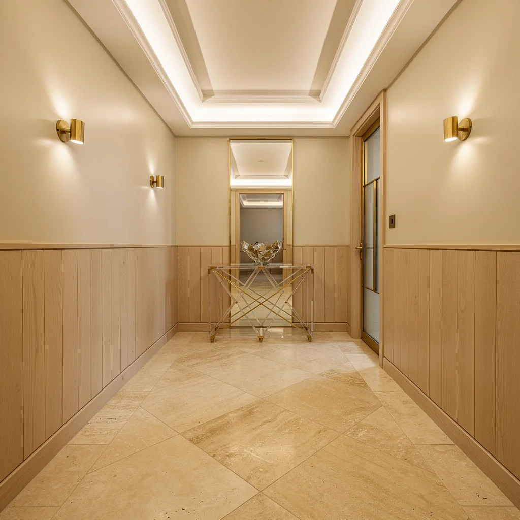 Diagonal Travertine: Classic, But With a Twist