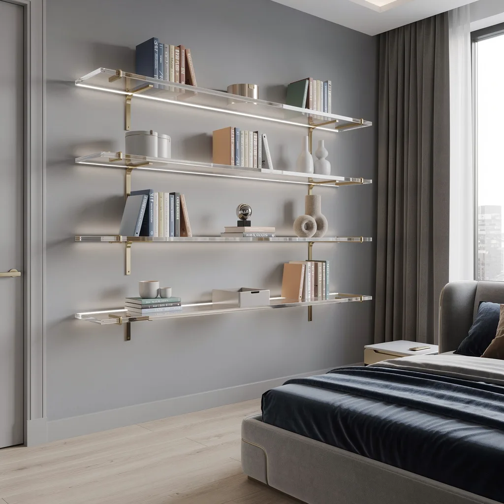 Acrylic Shelves: Make It Look Like You Have More Room