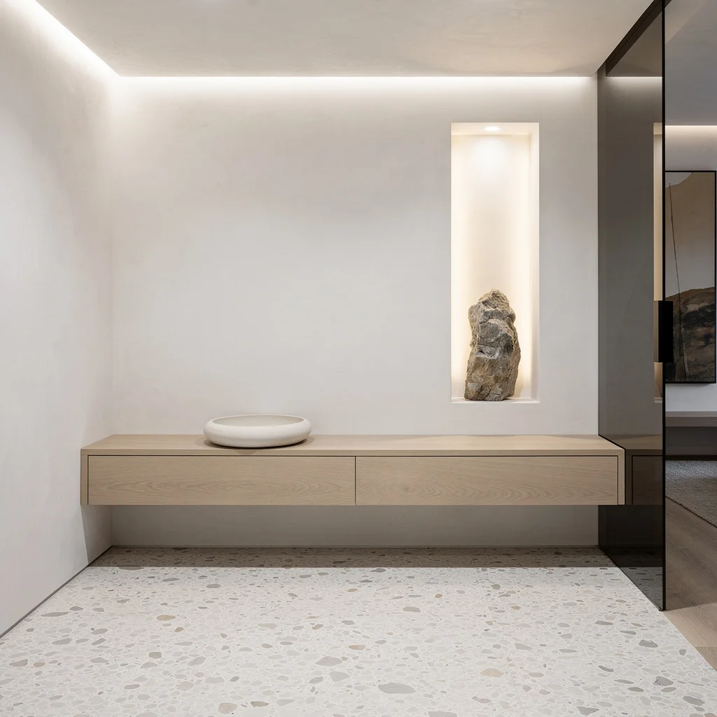 Get Ultra-Bright: Venetian Plaster for the Vanity Crowd