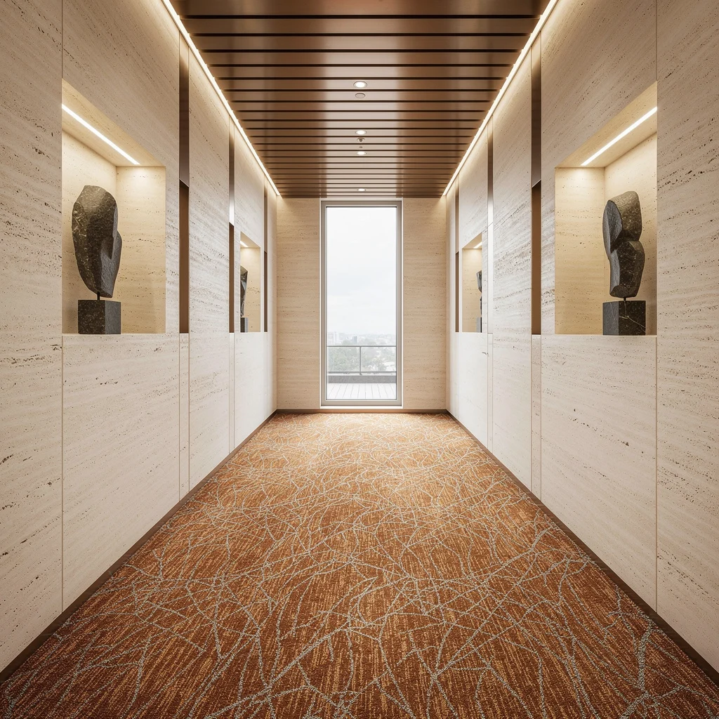 Copper Crush—Metallic Carpets With Silver Flashes for Real Luxe