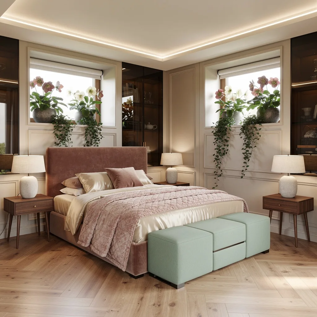 Architect Drama: Maple Herringbone + Mushrooms for Days