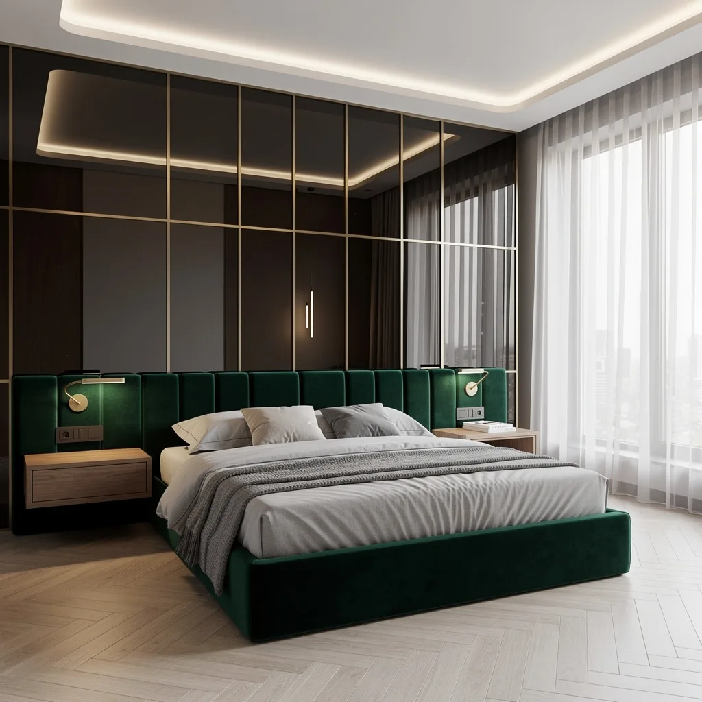 Go Glam With a Smoked Glass Mirror Wall