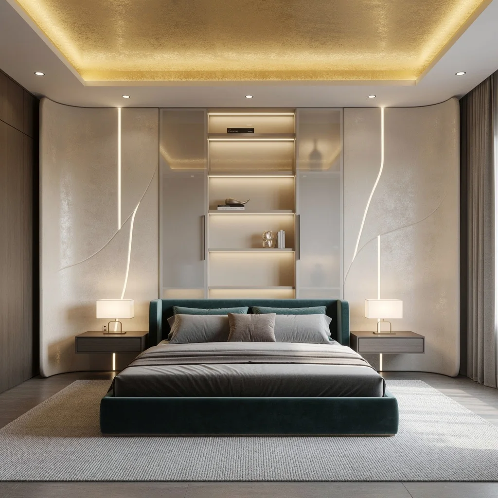 Pearl Drama: Recessed Tray Ceilings & Invisible LEDs