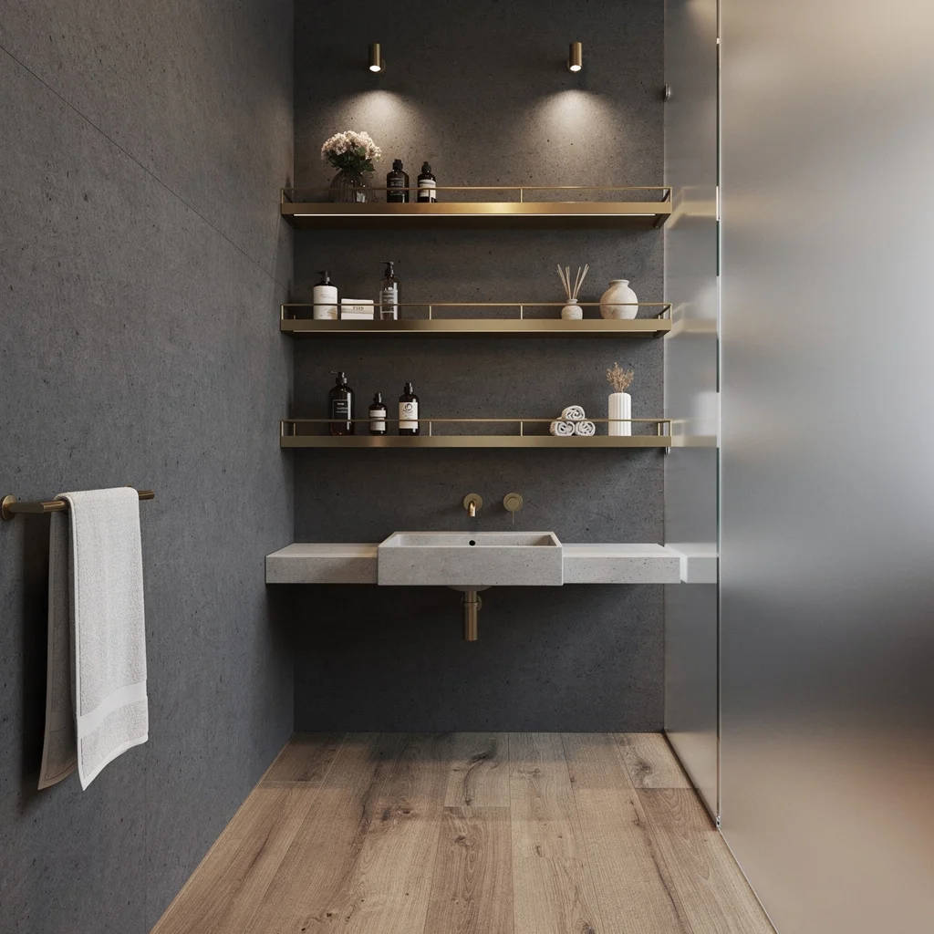 Brass Floating Shelves: Time To Kick Your Bland Walls To The Curb