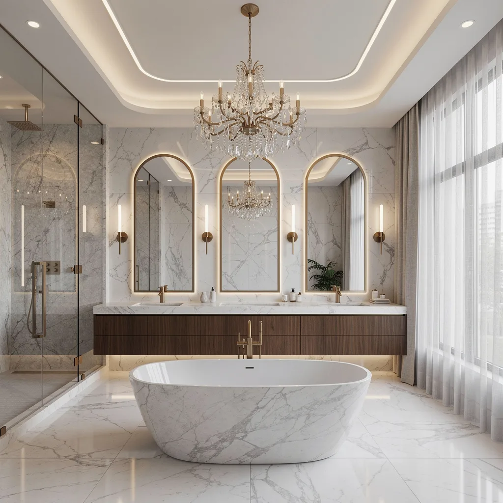 Go Extra With Crystal Chandeliers and Cove Glow