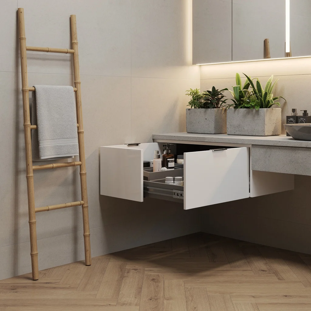 Under-Bath Drawers: Concealed Storage, Maximum Personality