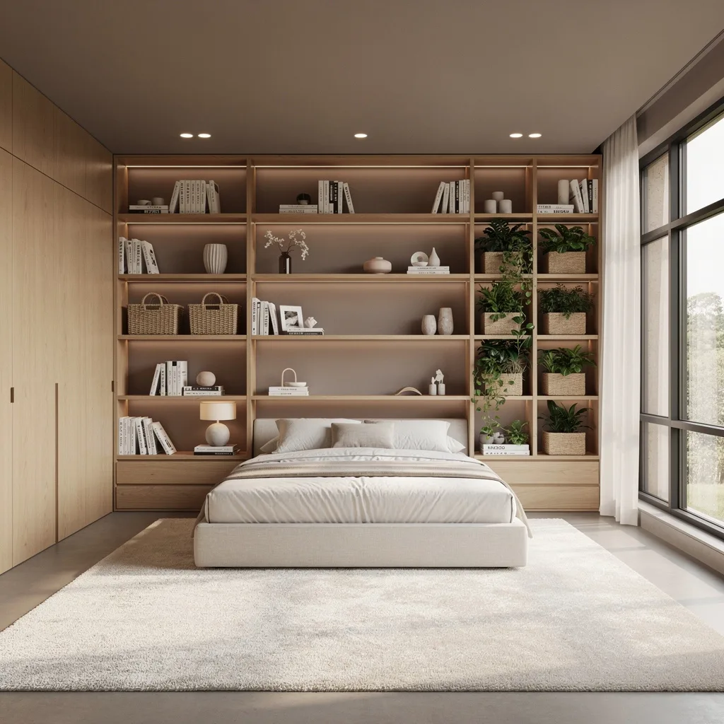 Birch Shelving Wall: Get That Effortless Organization