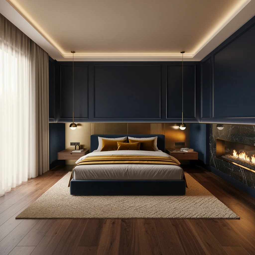 Go Full Luxe with Navy and Brass (No, You’re Not Too Fancy)