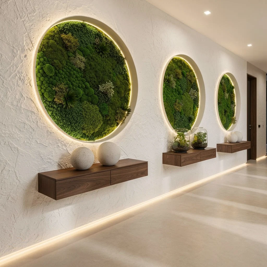 The Living Wall: Moss, Float, and Glow
