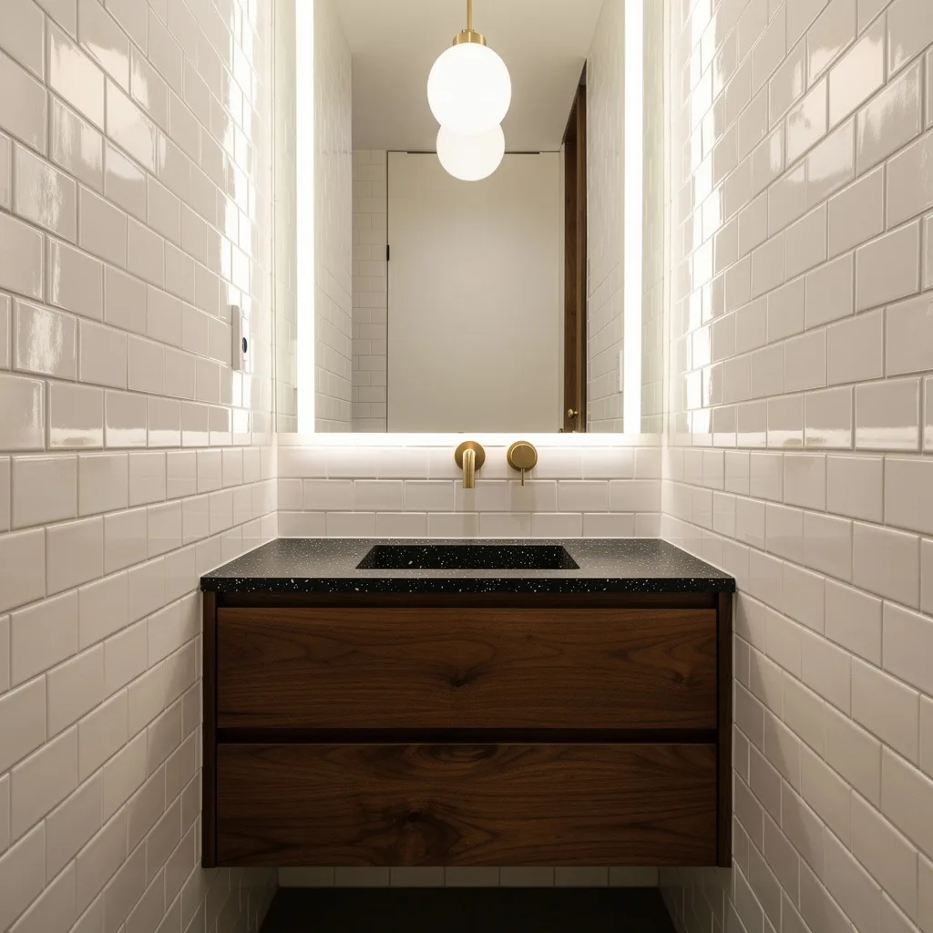 Walnut Wonders—Custom Fit Your Alcove With Terrazzo Edge