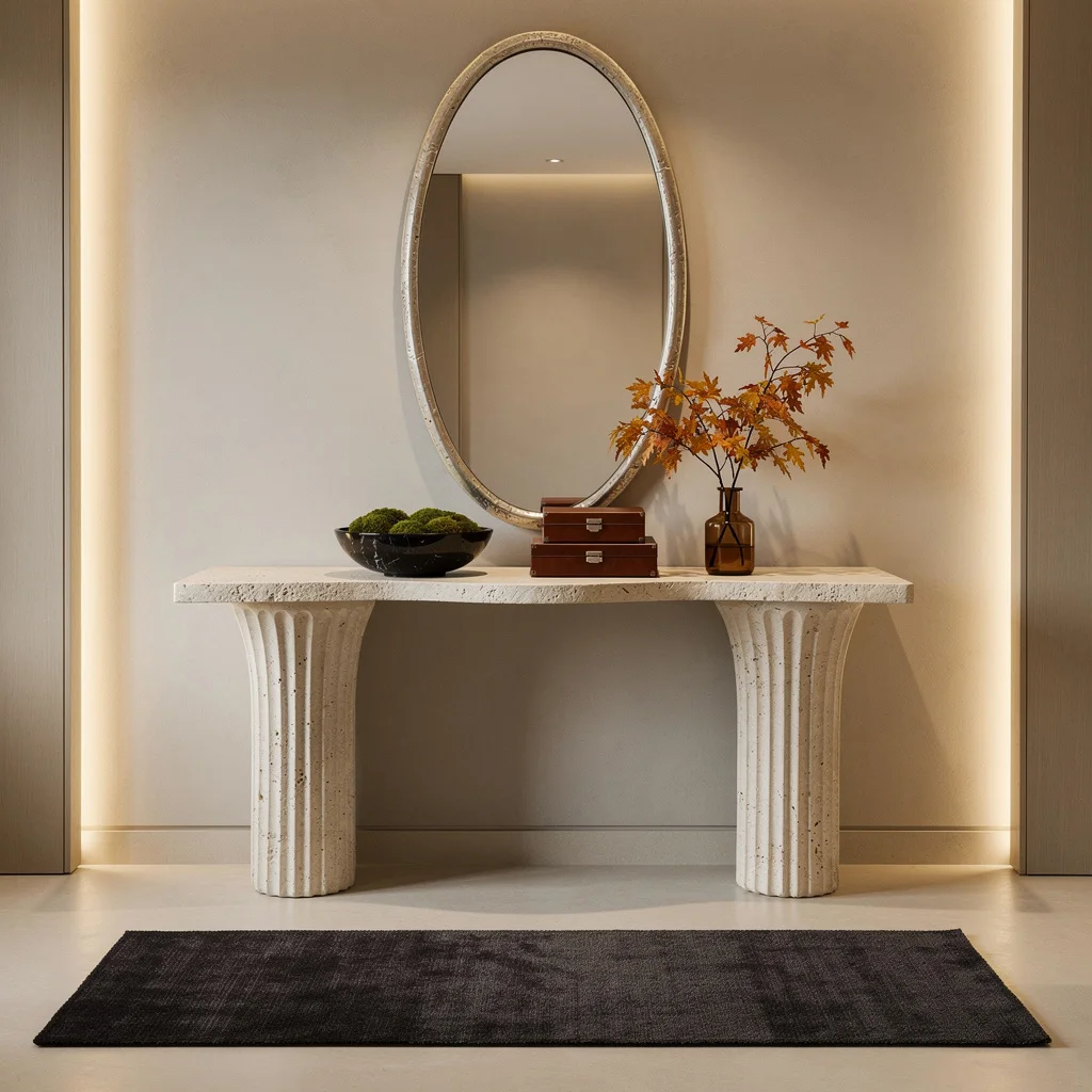 Fluted Limestone: Elegant Entry, No Grandma Energy