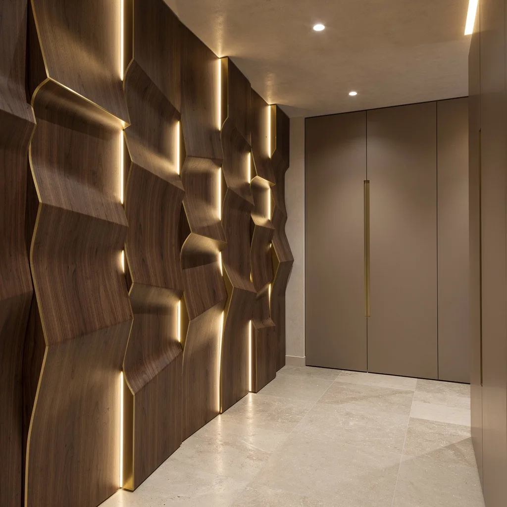 Go Sculptural with Walnut, Brass, and Fashion Lighting