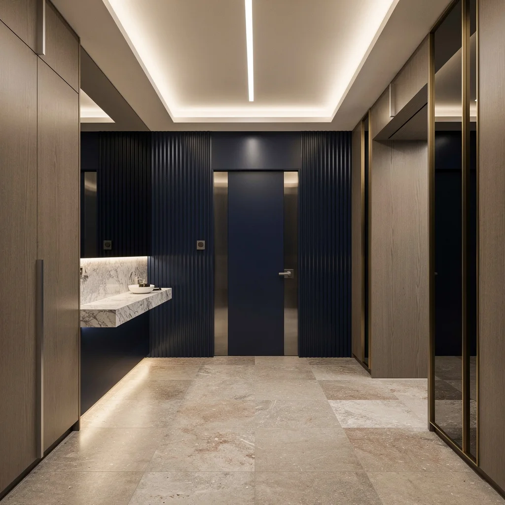 Master Texture: Fluted Panels and Lit Niches