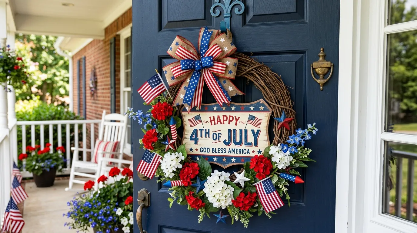 4th of July Door Hangers That Make Your Front Door Worth Noticing