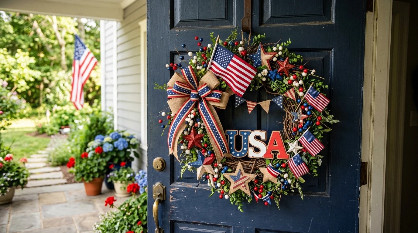4th of July Wreath Ideas Your Front Door Actually Deserves