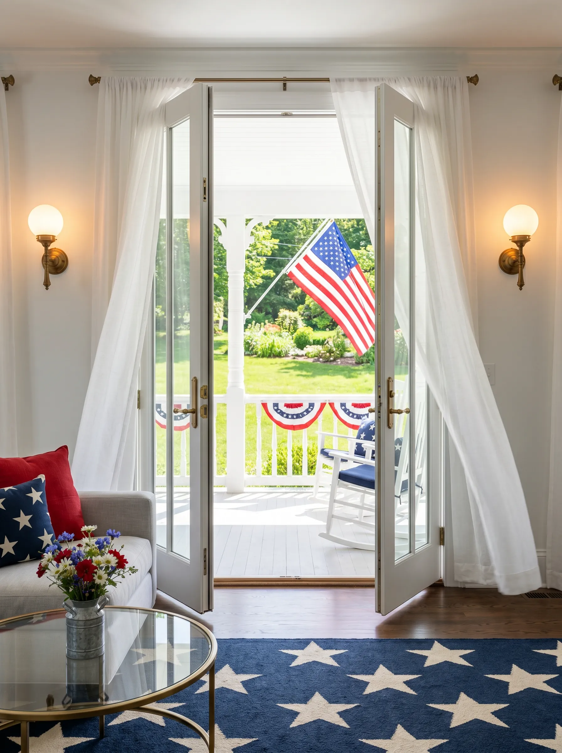 The Indoor-Outdoor Flow That Extends the Party to the Porch