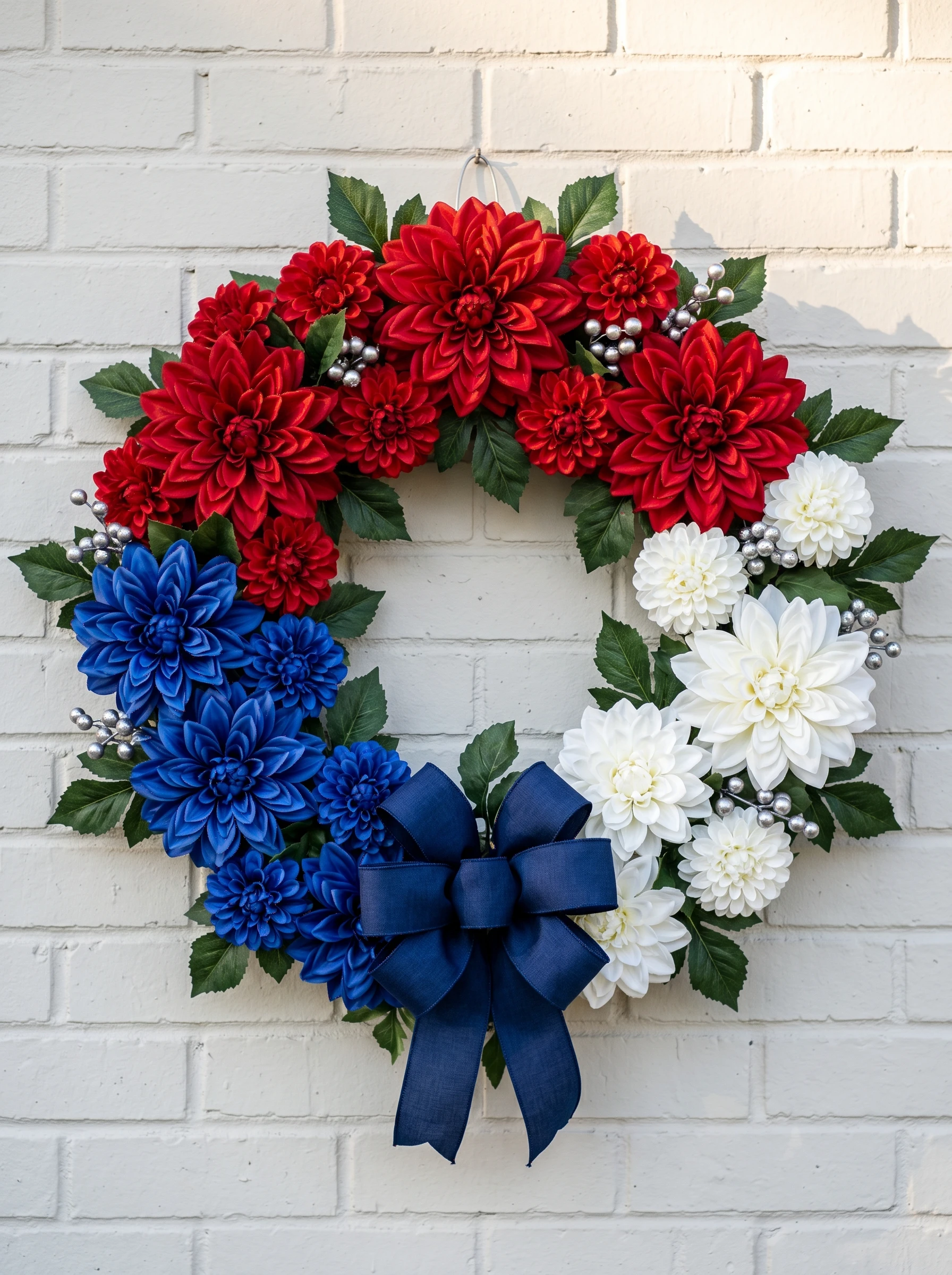 Sectioned Dahlia Wreath