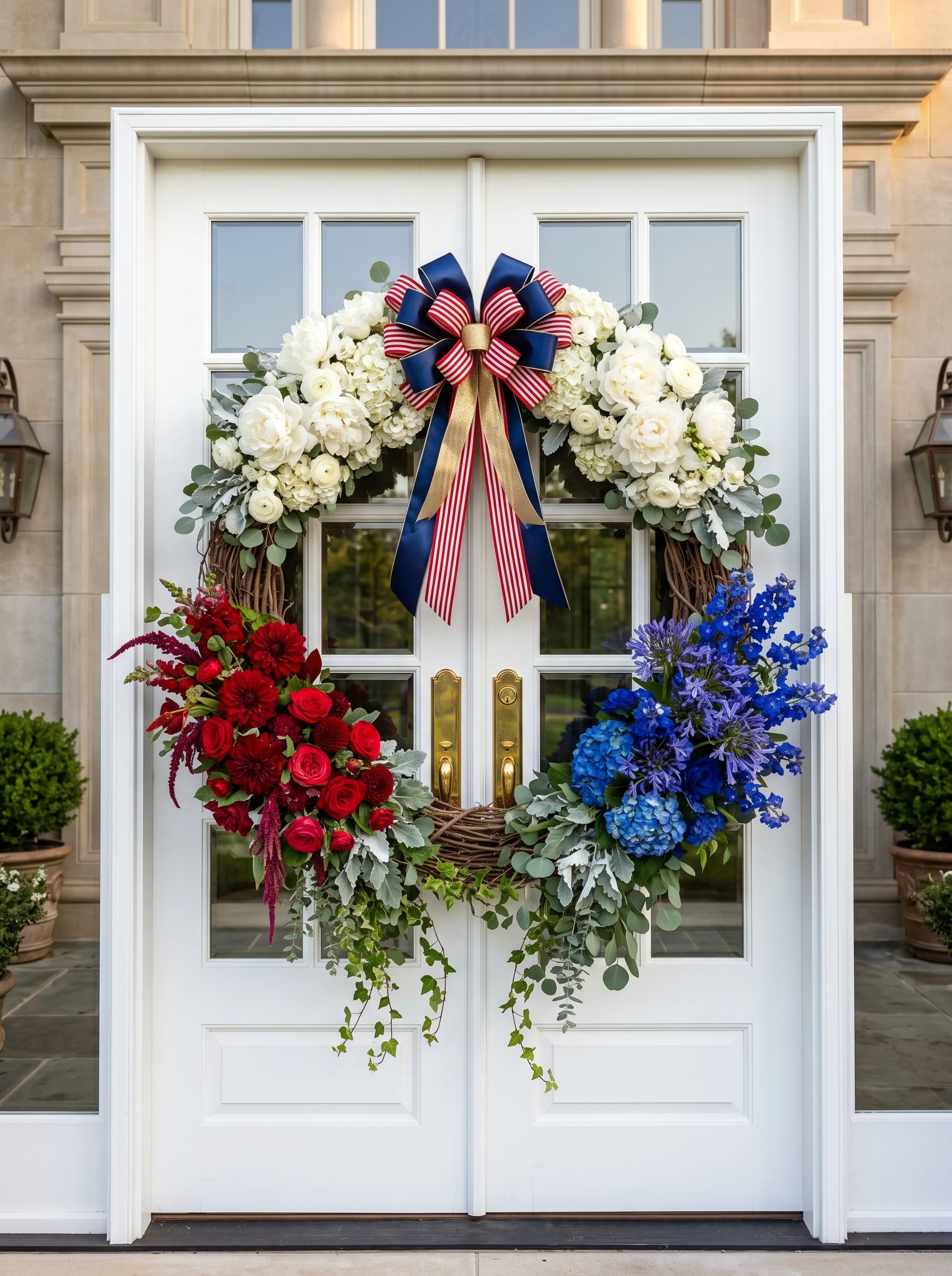 Grand Double Door Statement Wreath