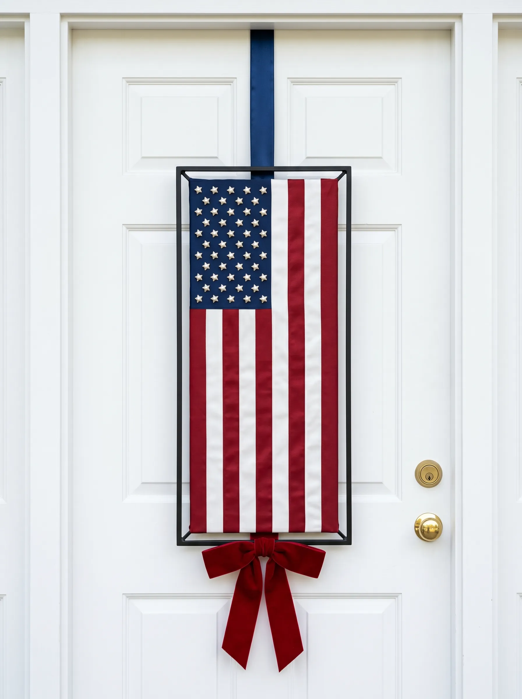 The Framed Flag Vertical Door Hanger
