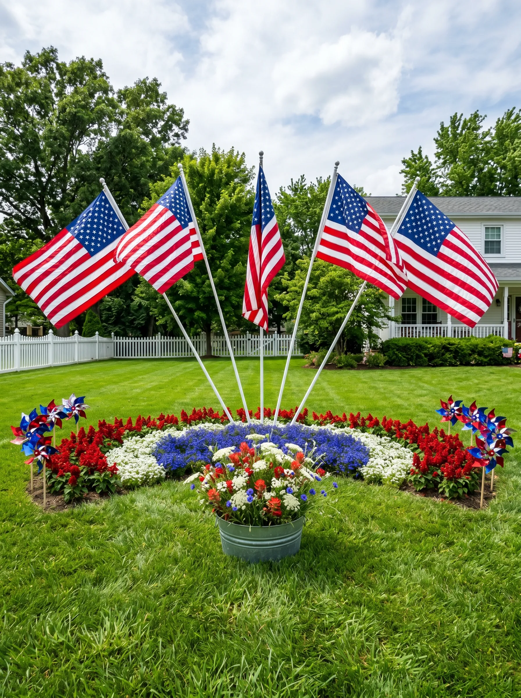 The Flag Garden Circle That Made the Lawn a Focal Point