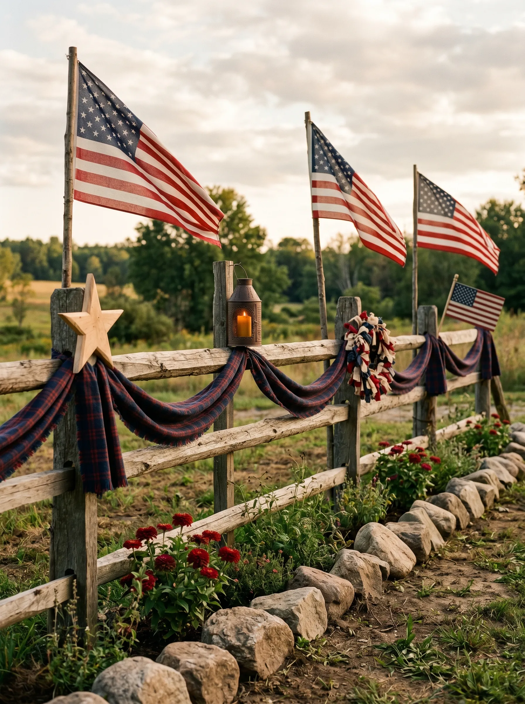 The Split-Rail Fence Line That Decorates the Whole Property