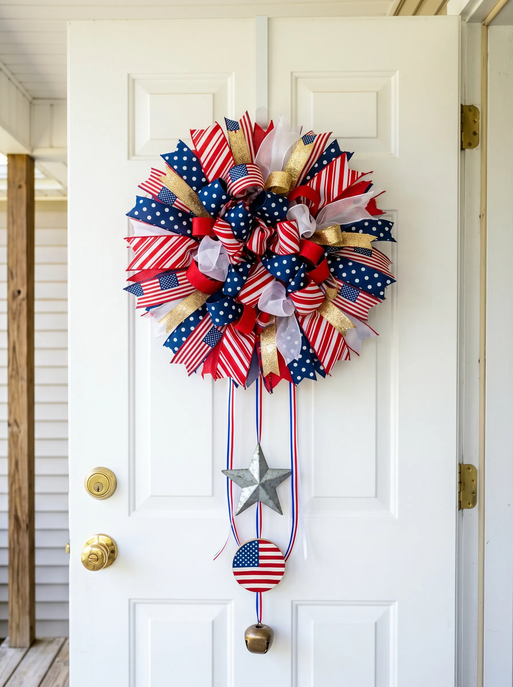 The All-Ribbon Round Wreath With Pendant Charms