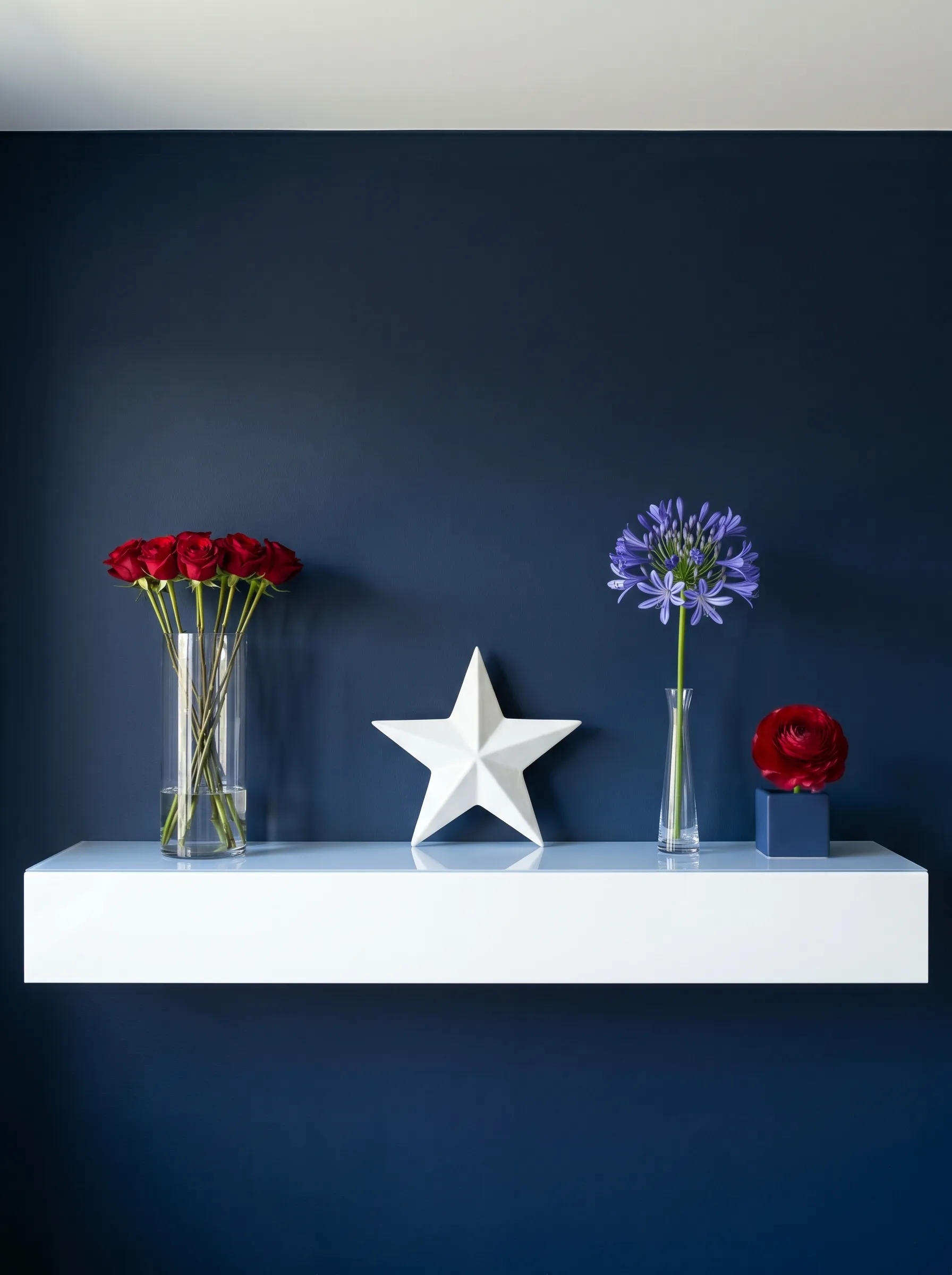 Navy Wall Minimal Ledge