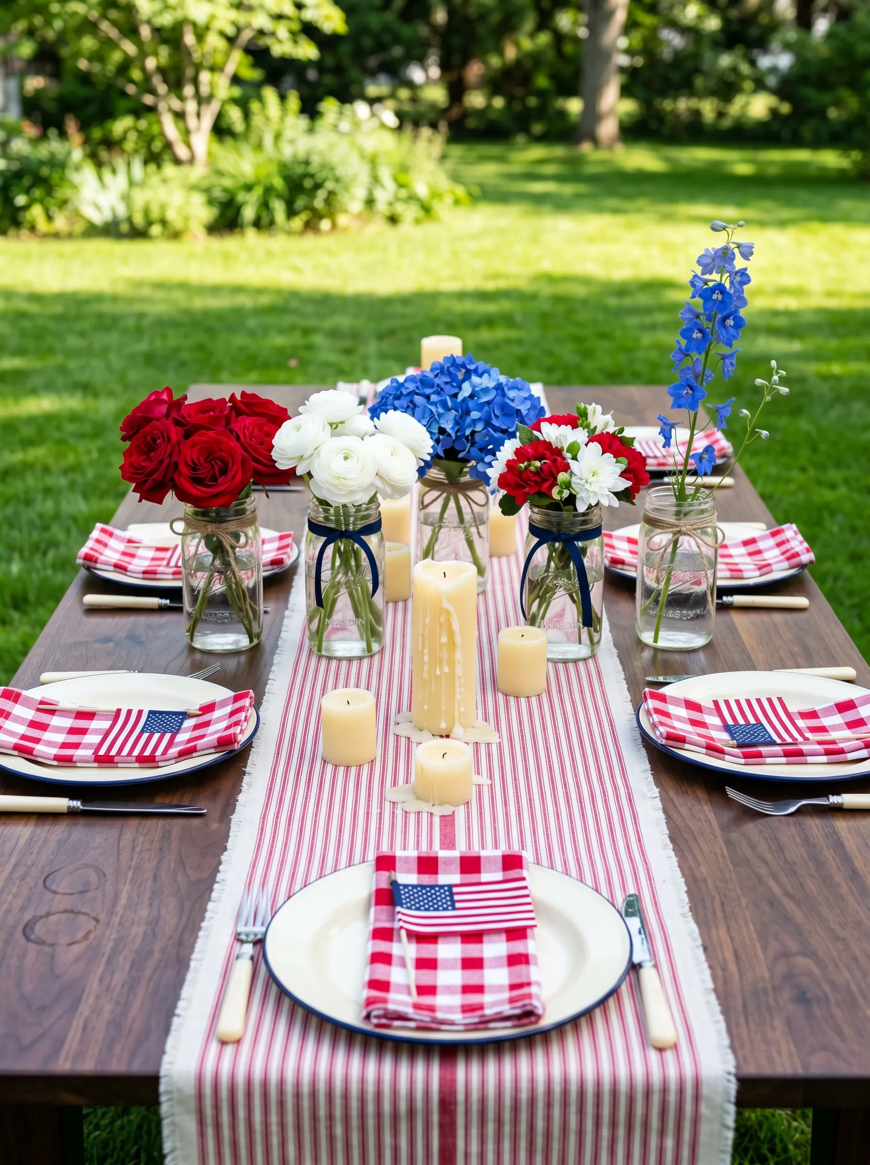 The Farm Table with Mason Jars That Made Humble Vessels Shine