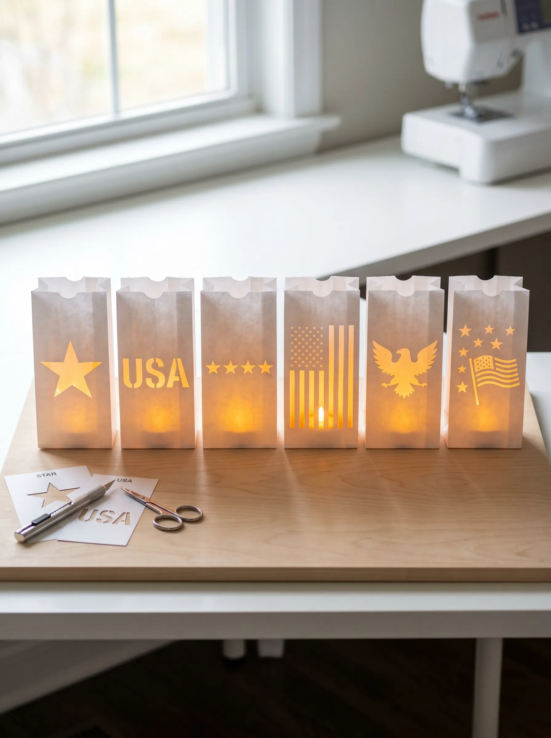 The Patriotic Paper Luminaria Bags