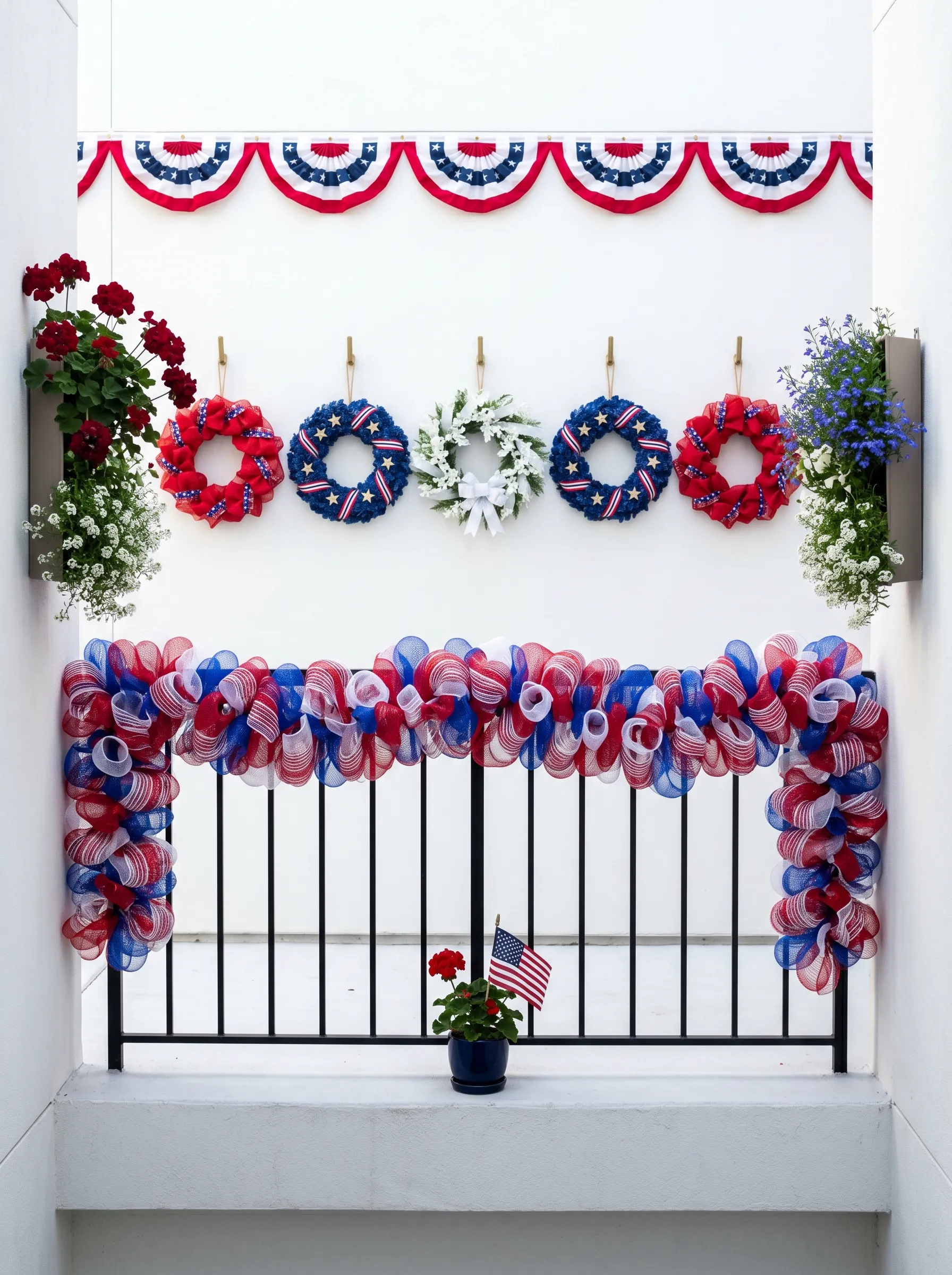 The White Wall Balcony That Went All In on Texture