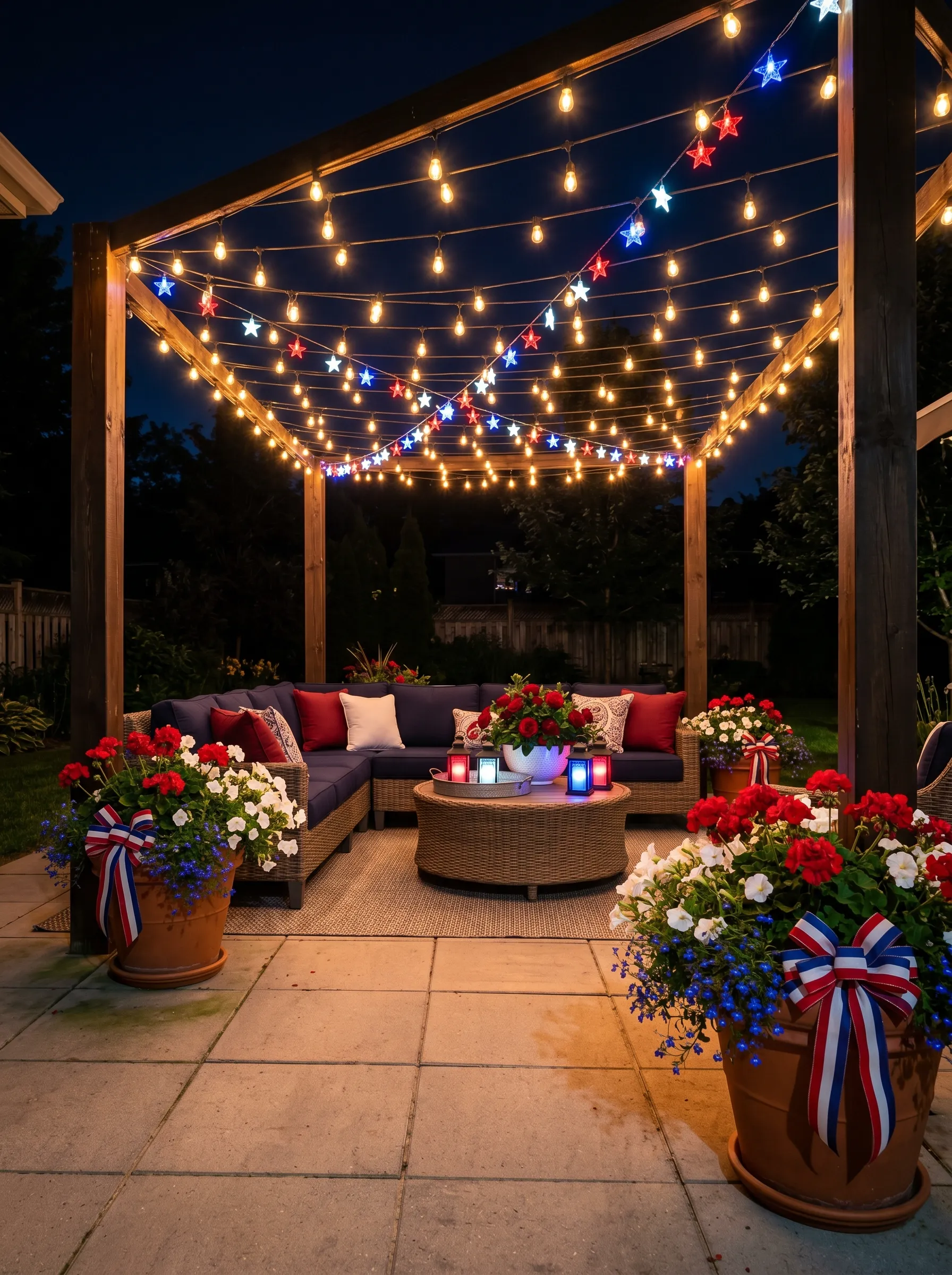 The Pergola Light Show That Peaked at Midnight