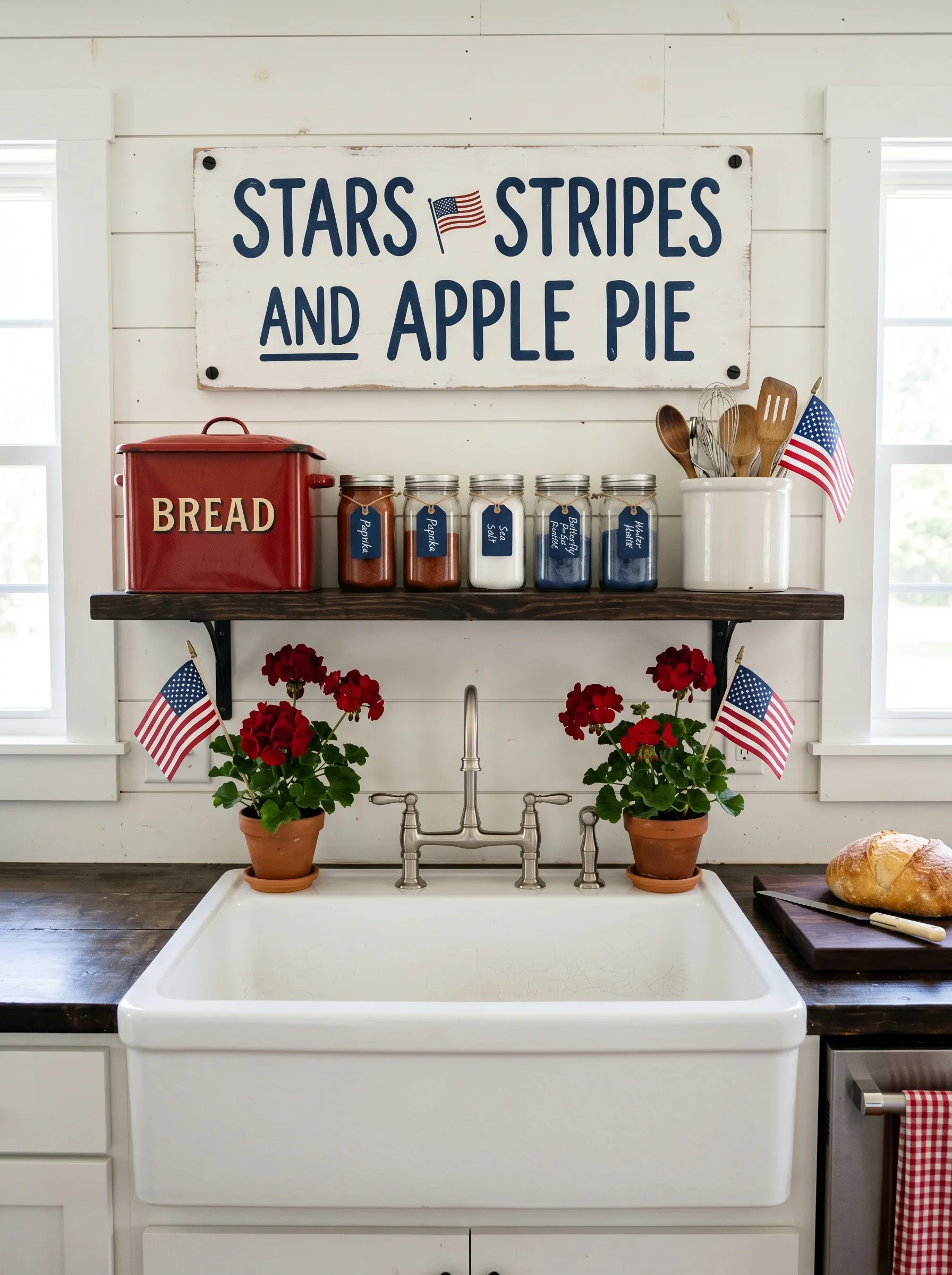 The Farmhouse Kitchen Sink Vignette with a Statement Sign