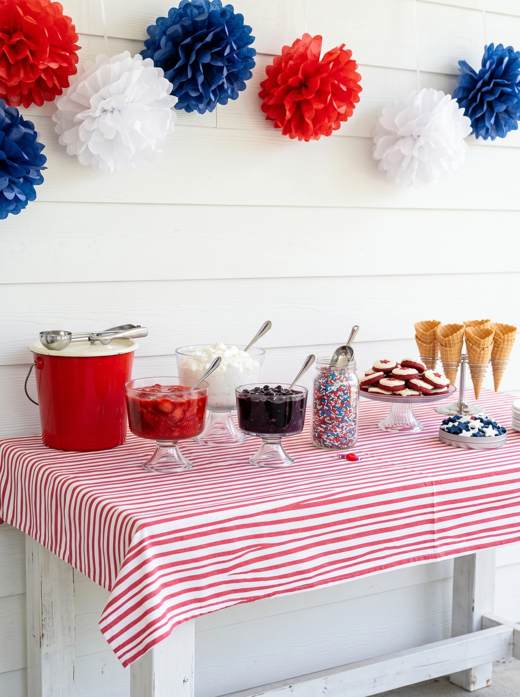 Pom-Pom Ice Cream Buffet