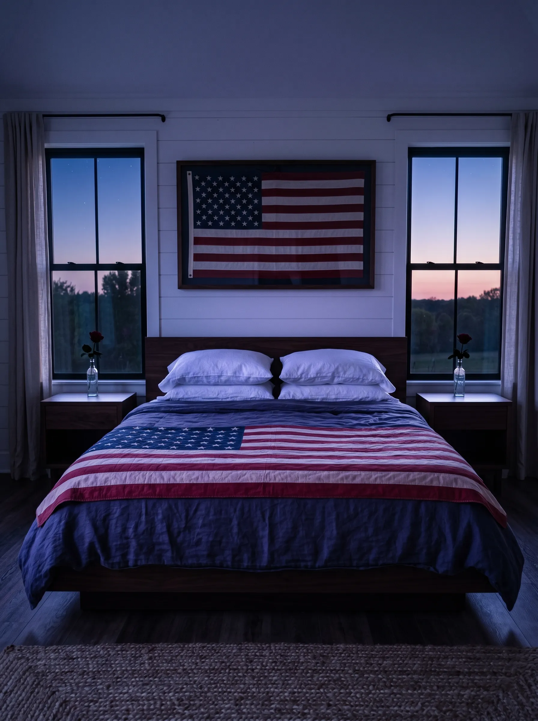 Midnight Flag Bedroom