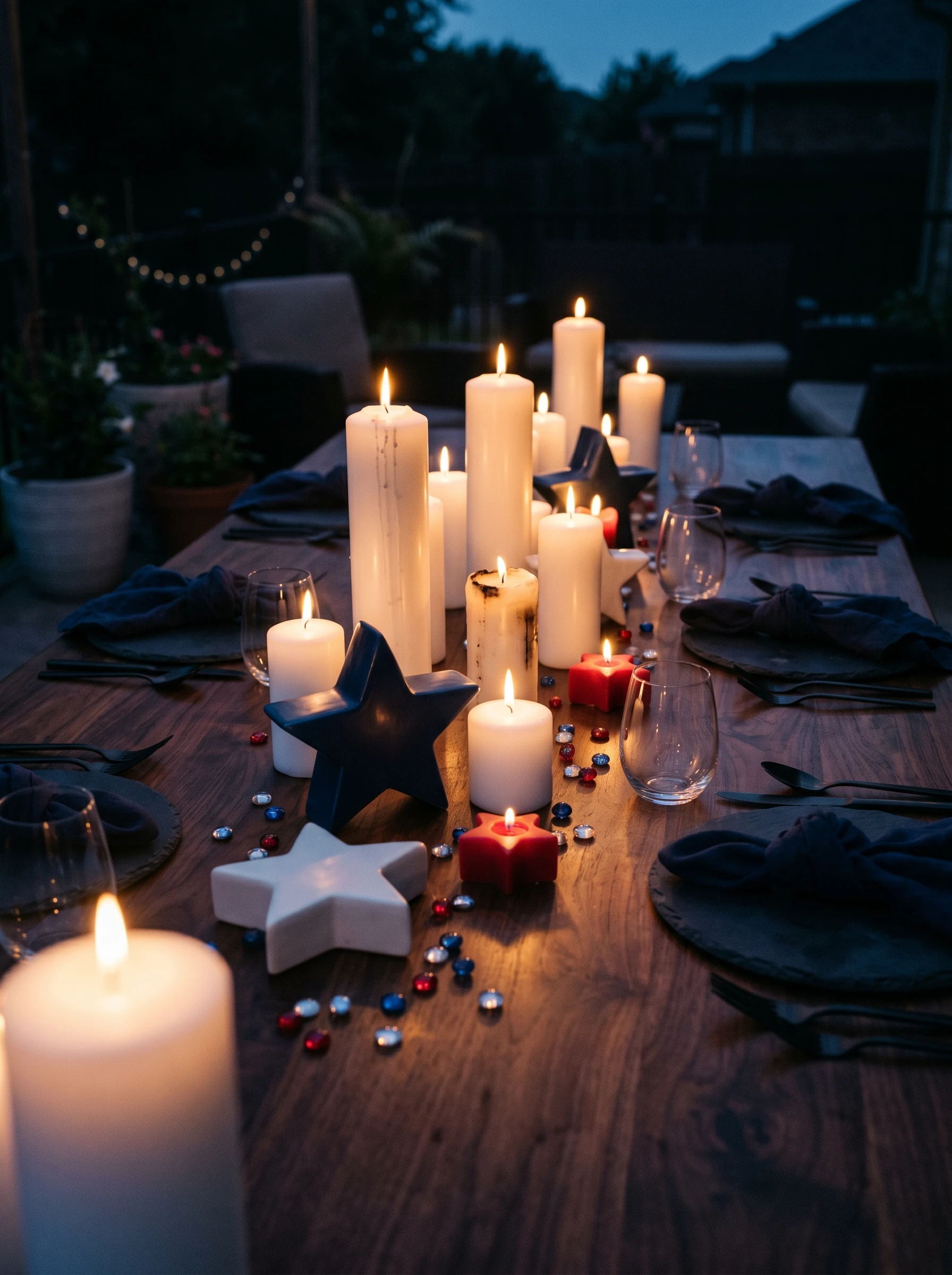 All-Candle Evening Table