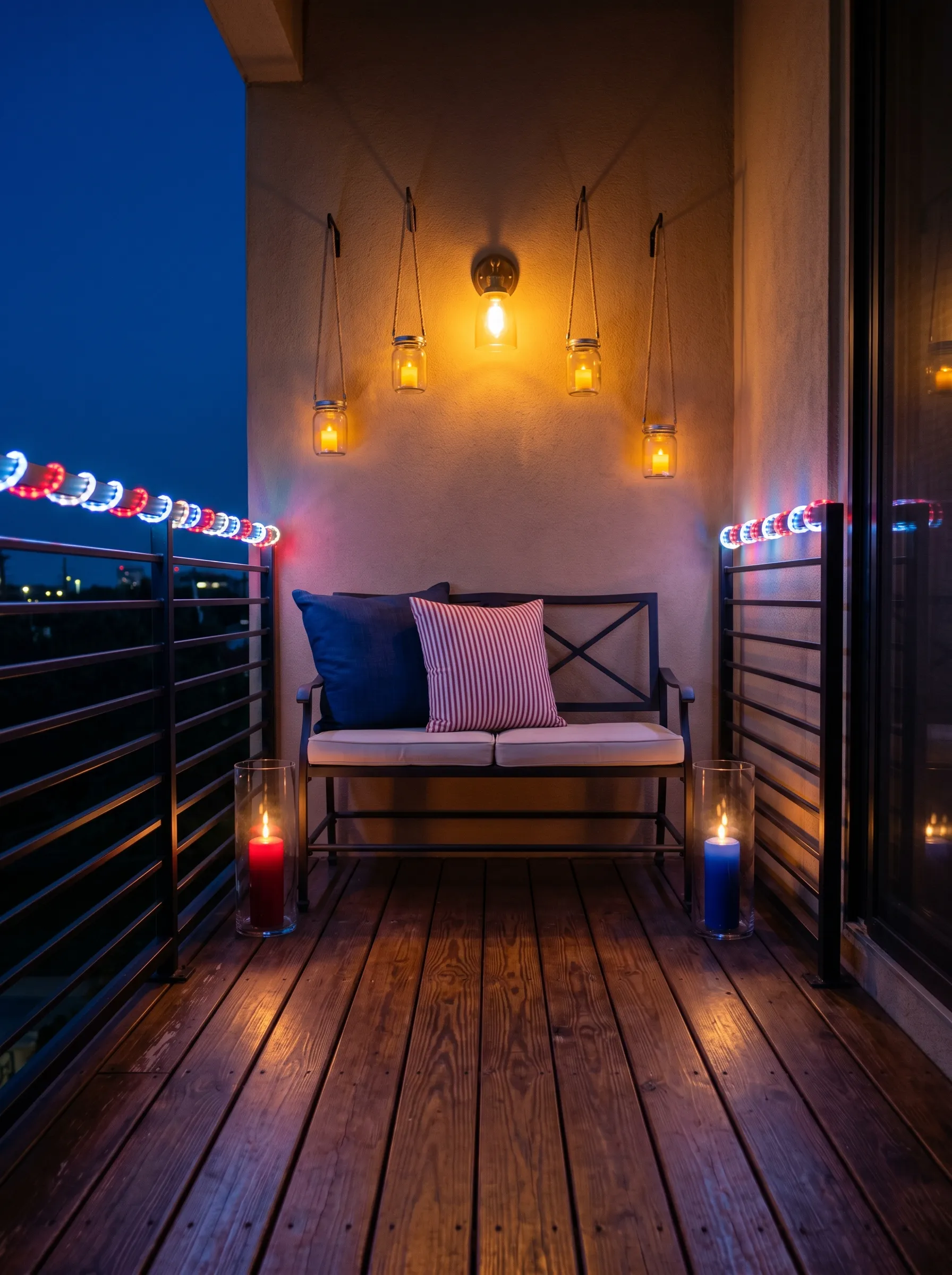 The Apartment Evening Balcony Built Entirely Around Candlelight