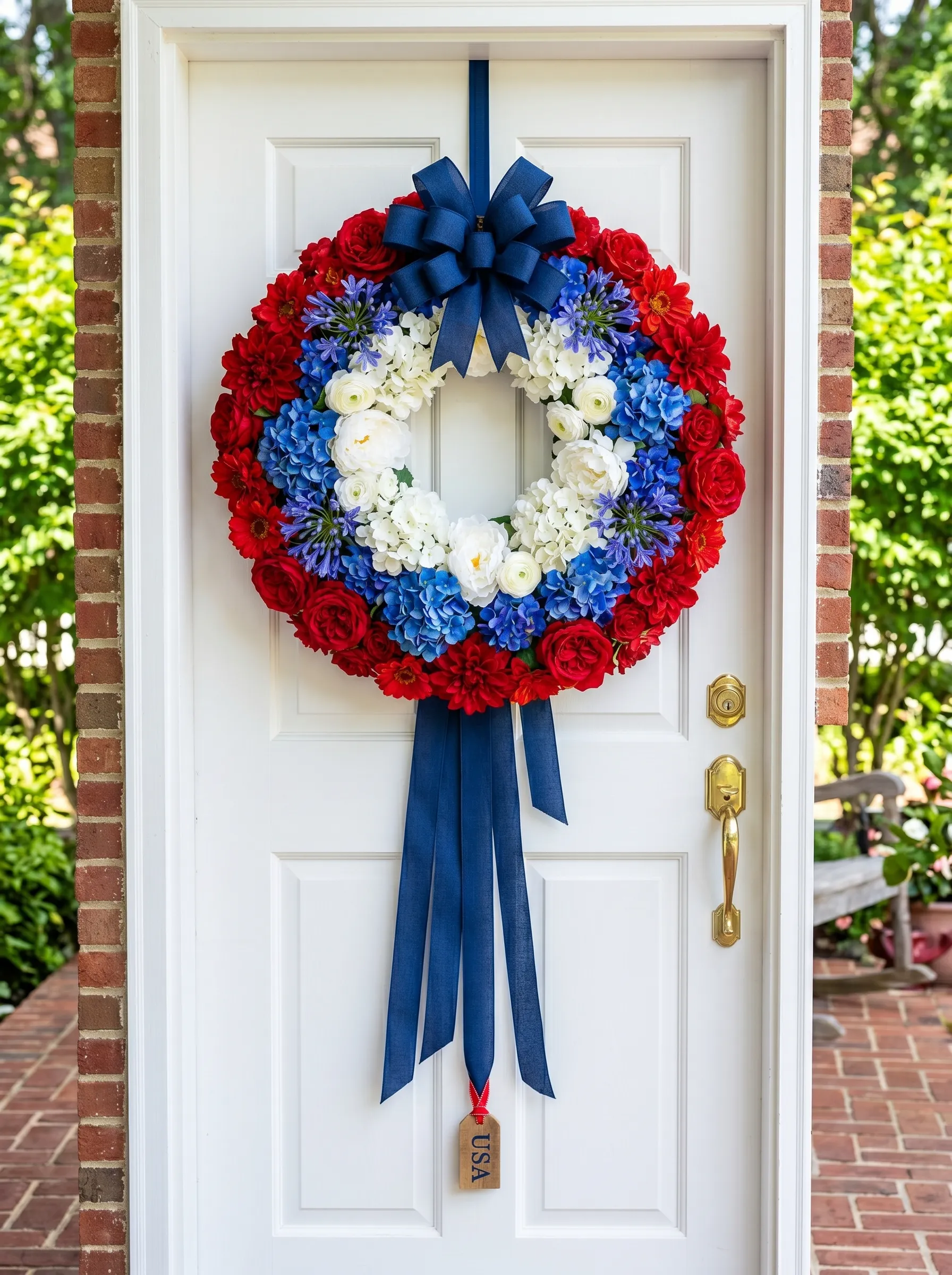 The Concentric Ring Floral Wreath in Three Colors