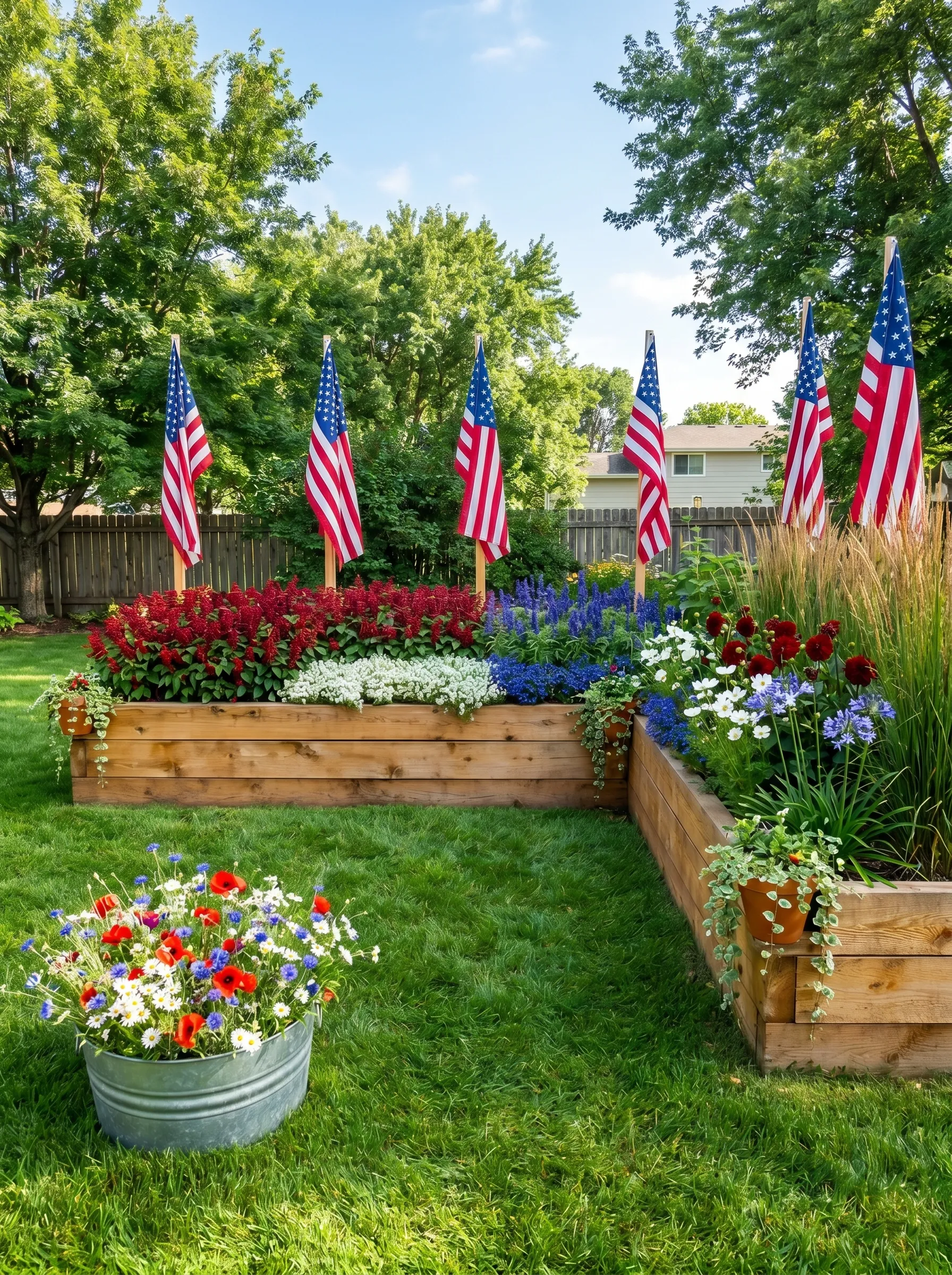 The Raised Bed Garden That Made the Lawn the Decoration