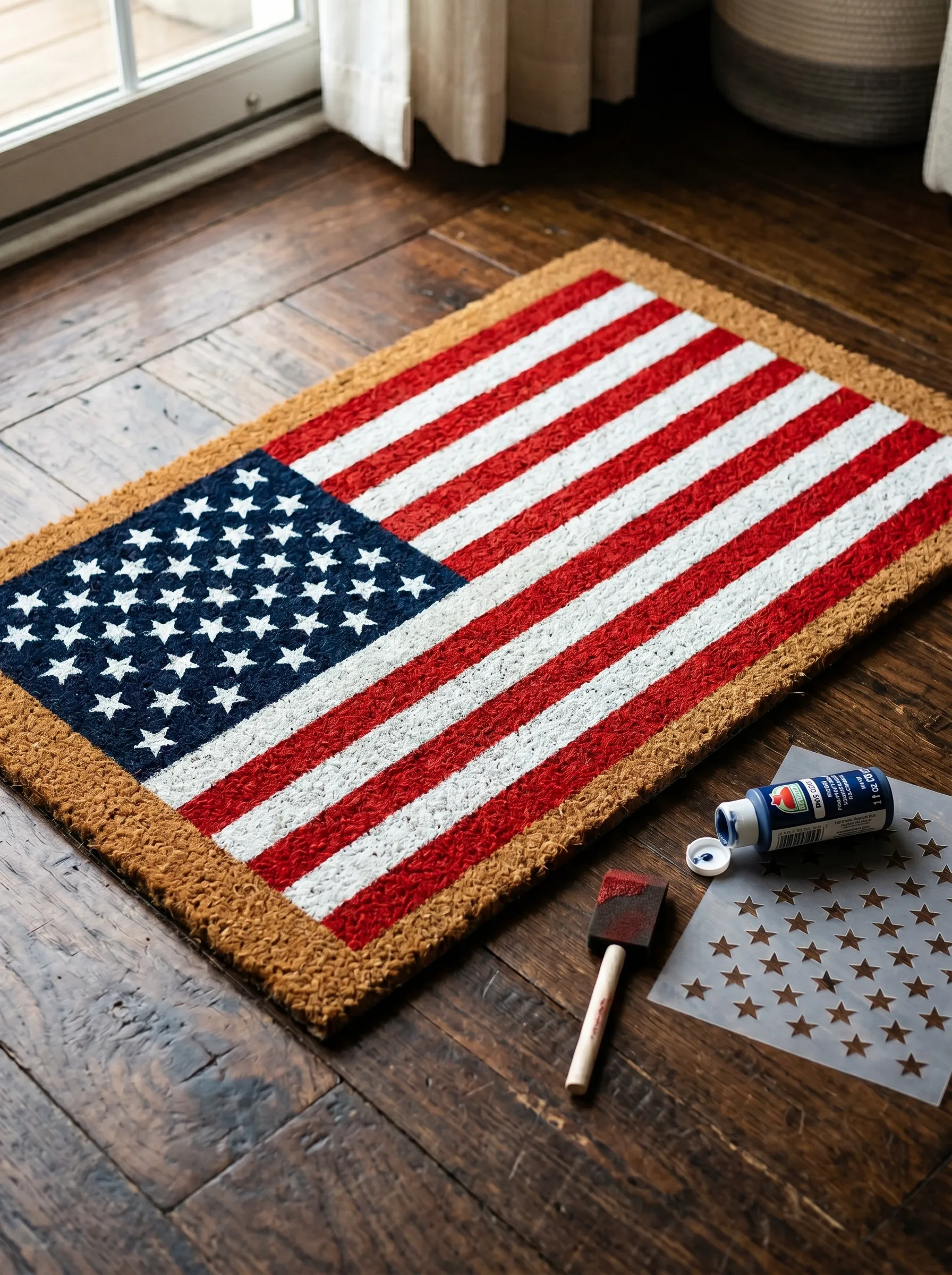 The DIY Patriotic Doormat