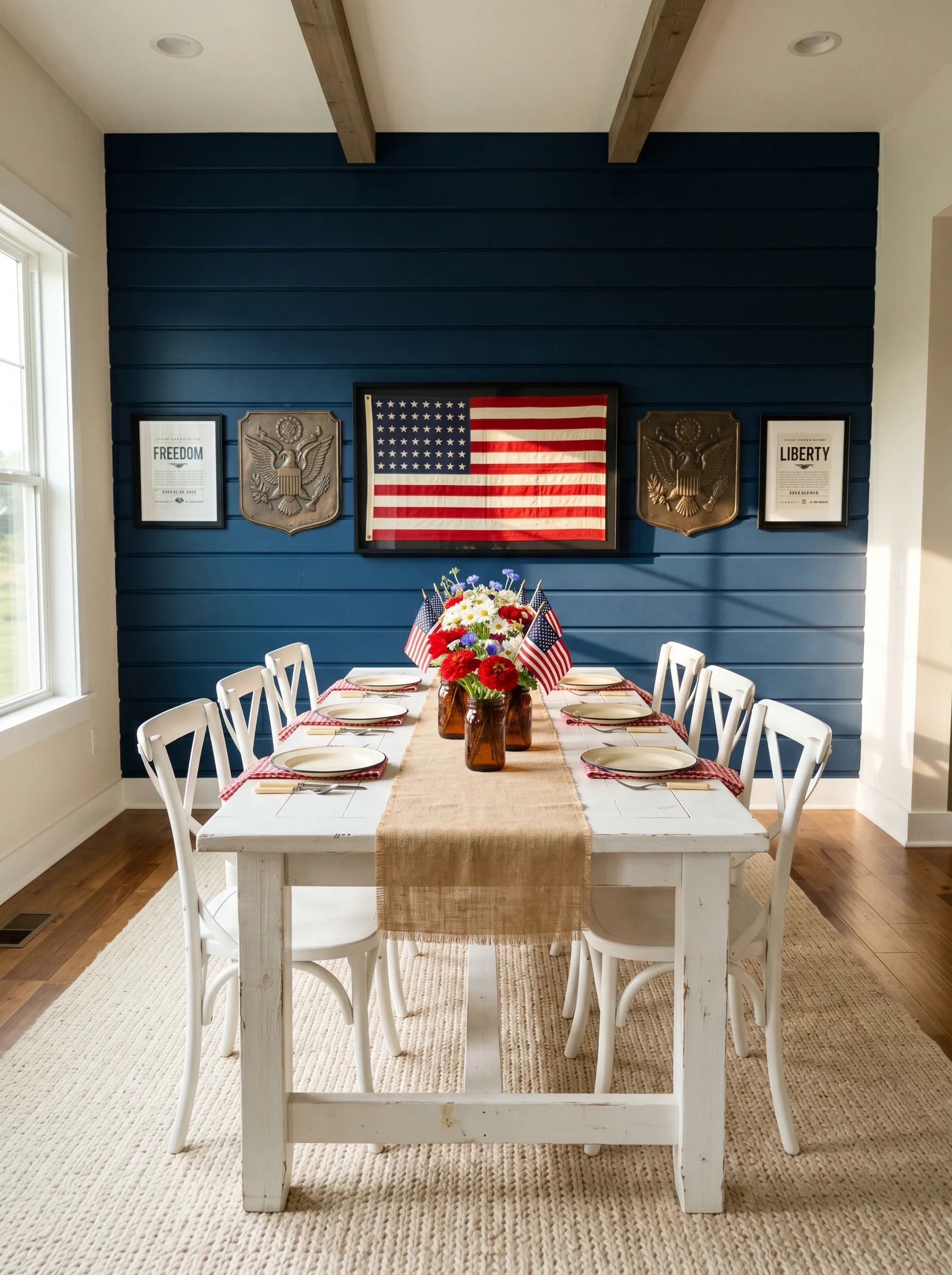 The Navy Shiplap Room That Made the Wall the Statement