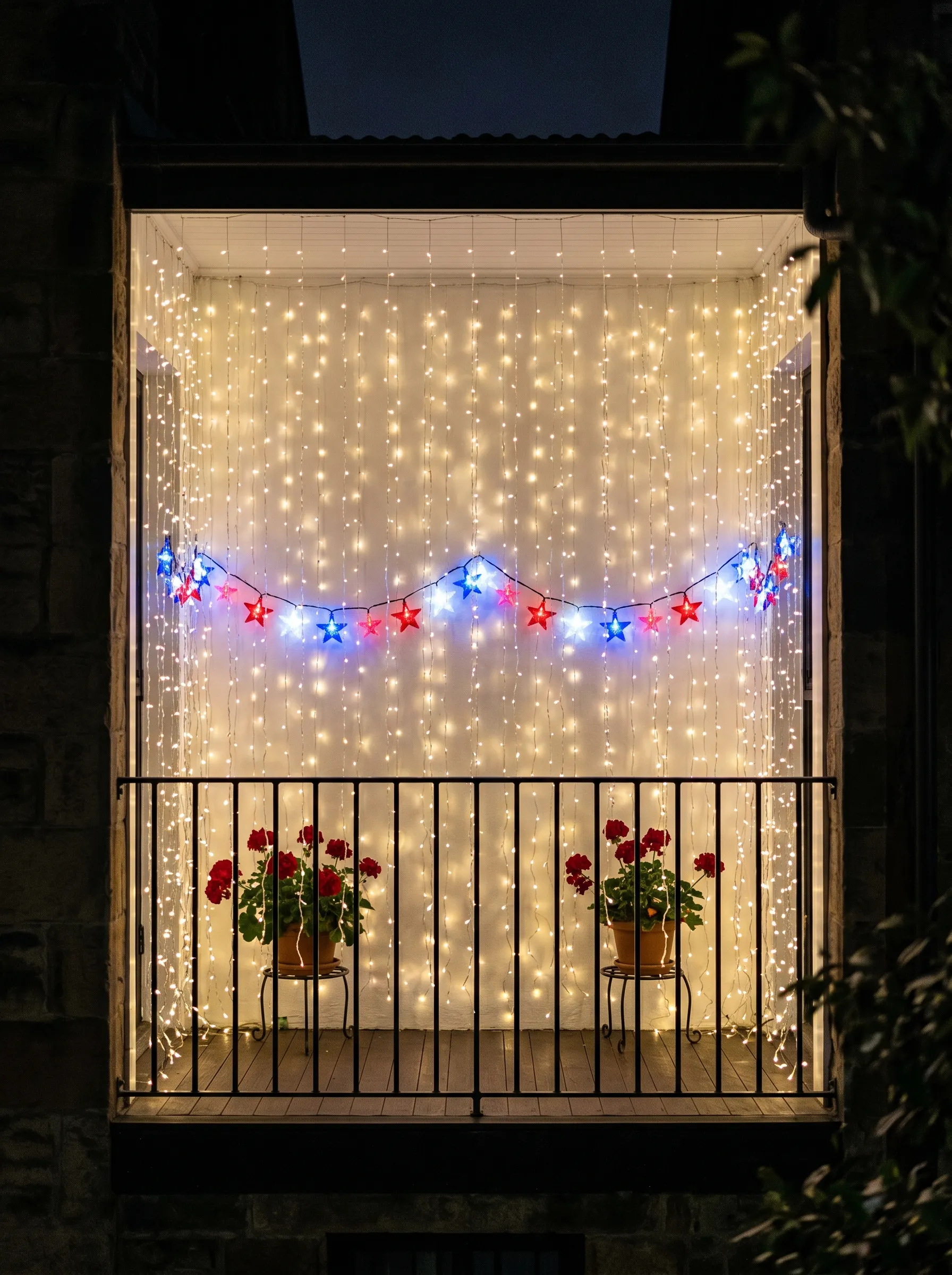 The Stone Balcony Light Curtain That Peaked After Dark
