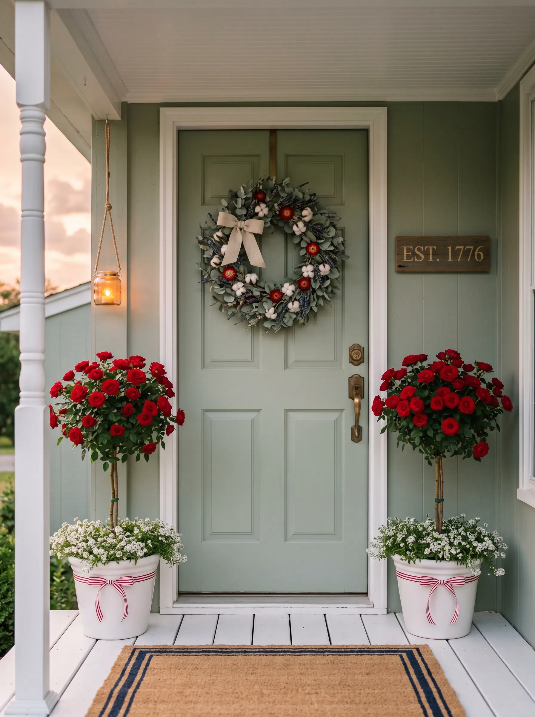 The Sage and Roses Porch That Made Patriotism Feel Like Heritage