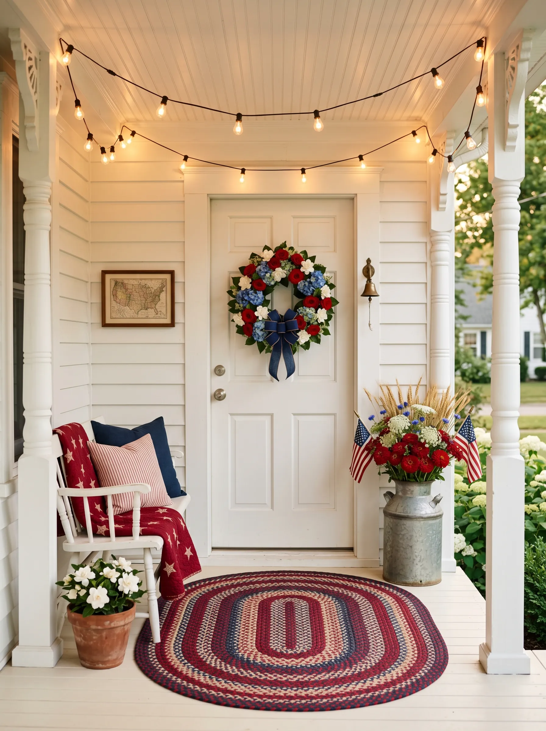 The String Light Porch That Turned Ordinary into Evening Magic