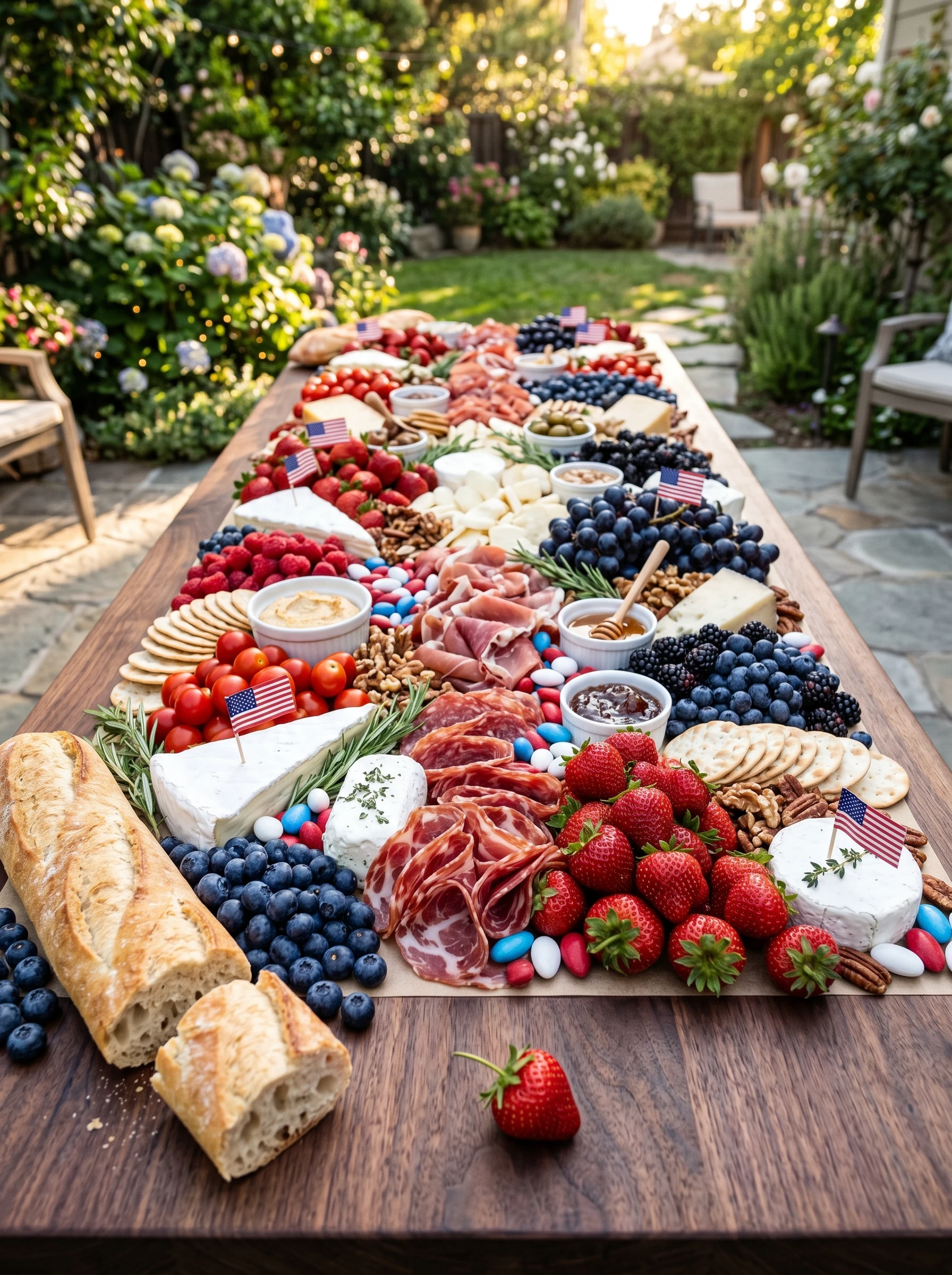 Patriotic Grazing Board Table