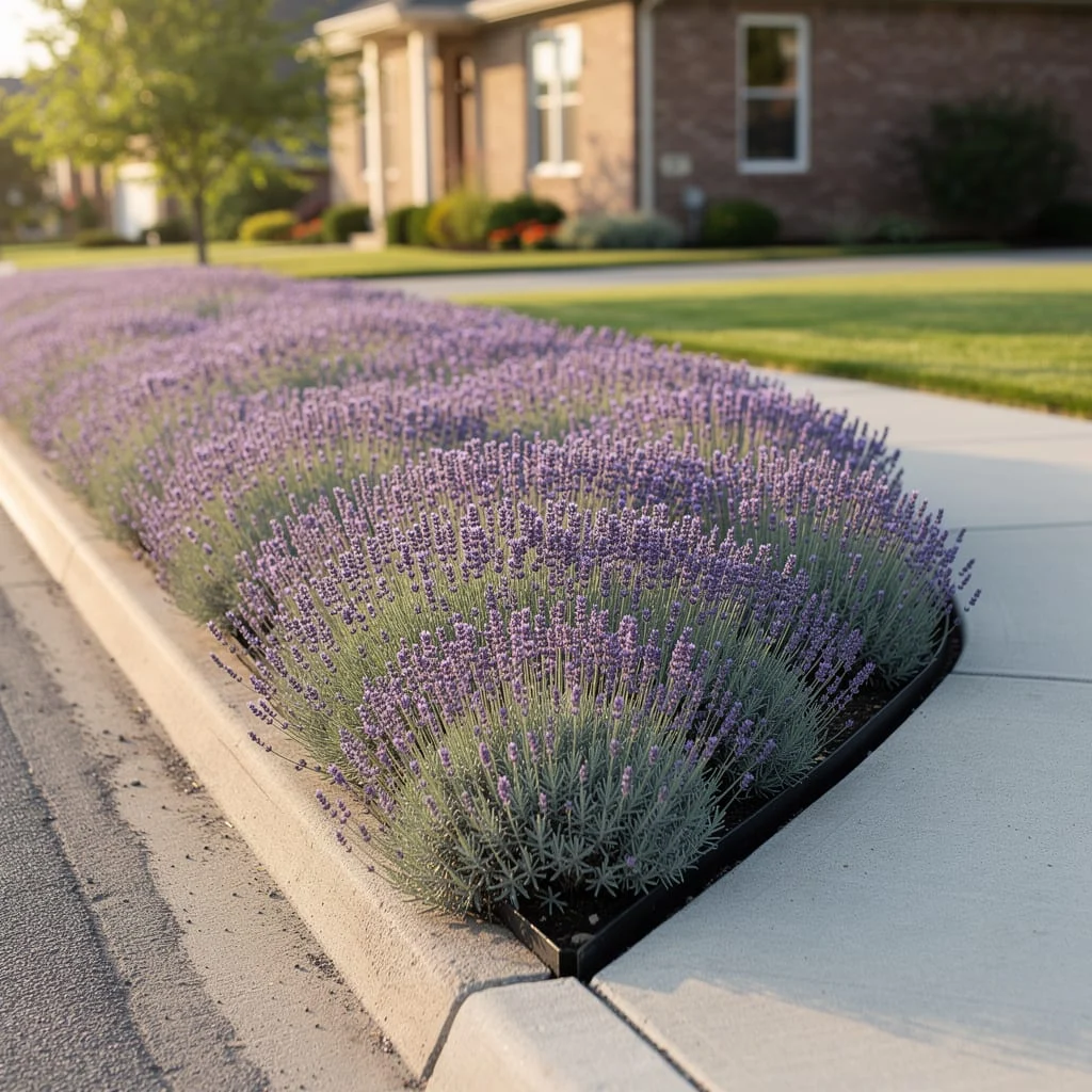 Lavender Mass At The Driveway Corner