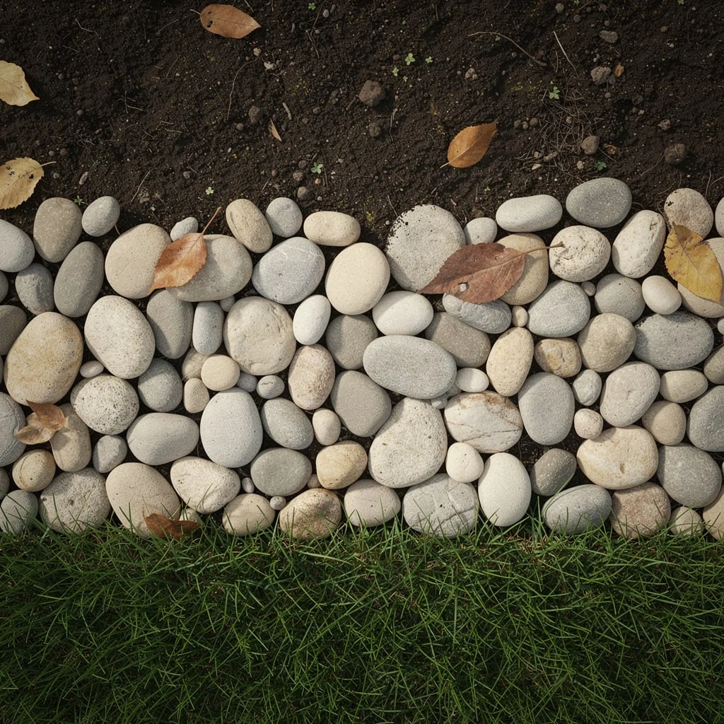 River Stone Flat-Laid Transition